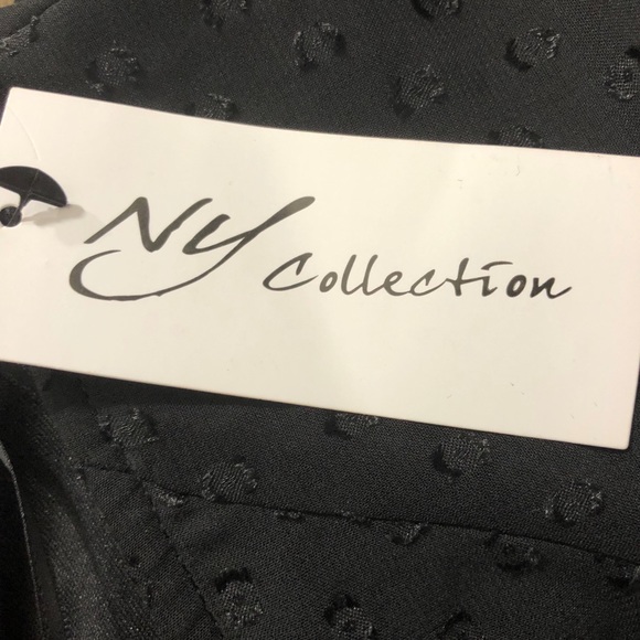 NY Collection Black Dress Brand New - Picture 2 of 8